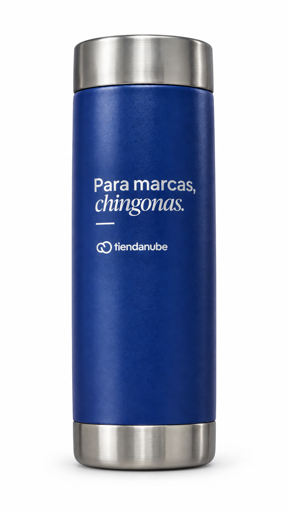 Termo azul personalizado mediante grabado láser